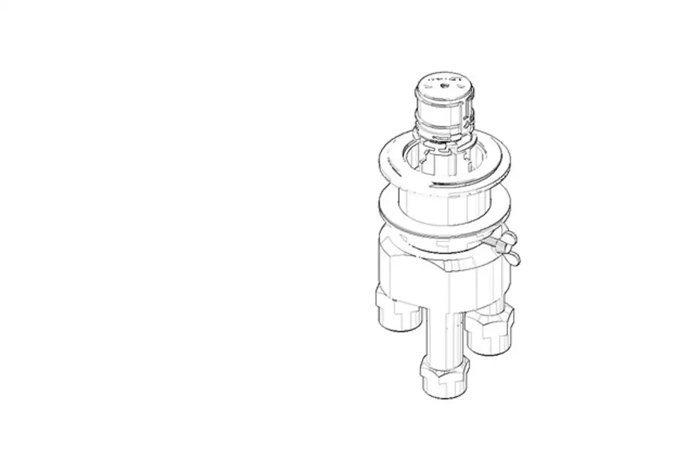 DORNBRACHT Anschluss für Thermostat Stand ERSATZTEILE 04170104200 112 x 217 x 112 mm, 0417010420090 Galeriebild 1